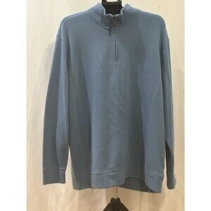 Lands' End Blue 1/4 Zip Pullover size 2XL